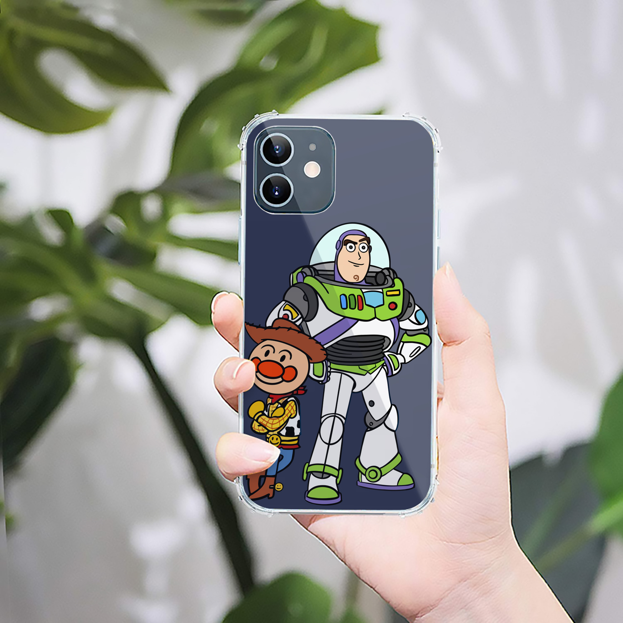 （画像用） アンパンマン Anpanman 【iPhone 12シリーズ対応】透明スマホケース（クリアソフトケース）